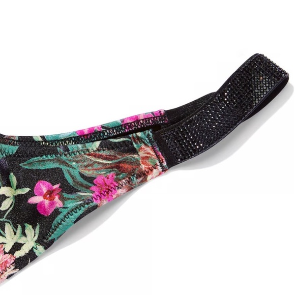 NEW Victoria’s Secret Floral Shine Strap Wicked Push Up thong Bikini 4745 - Picture 7 of 13